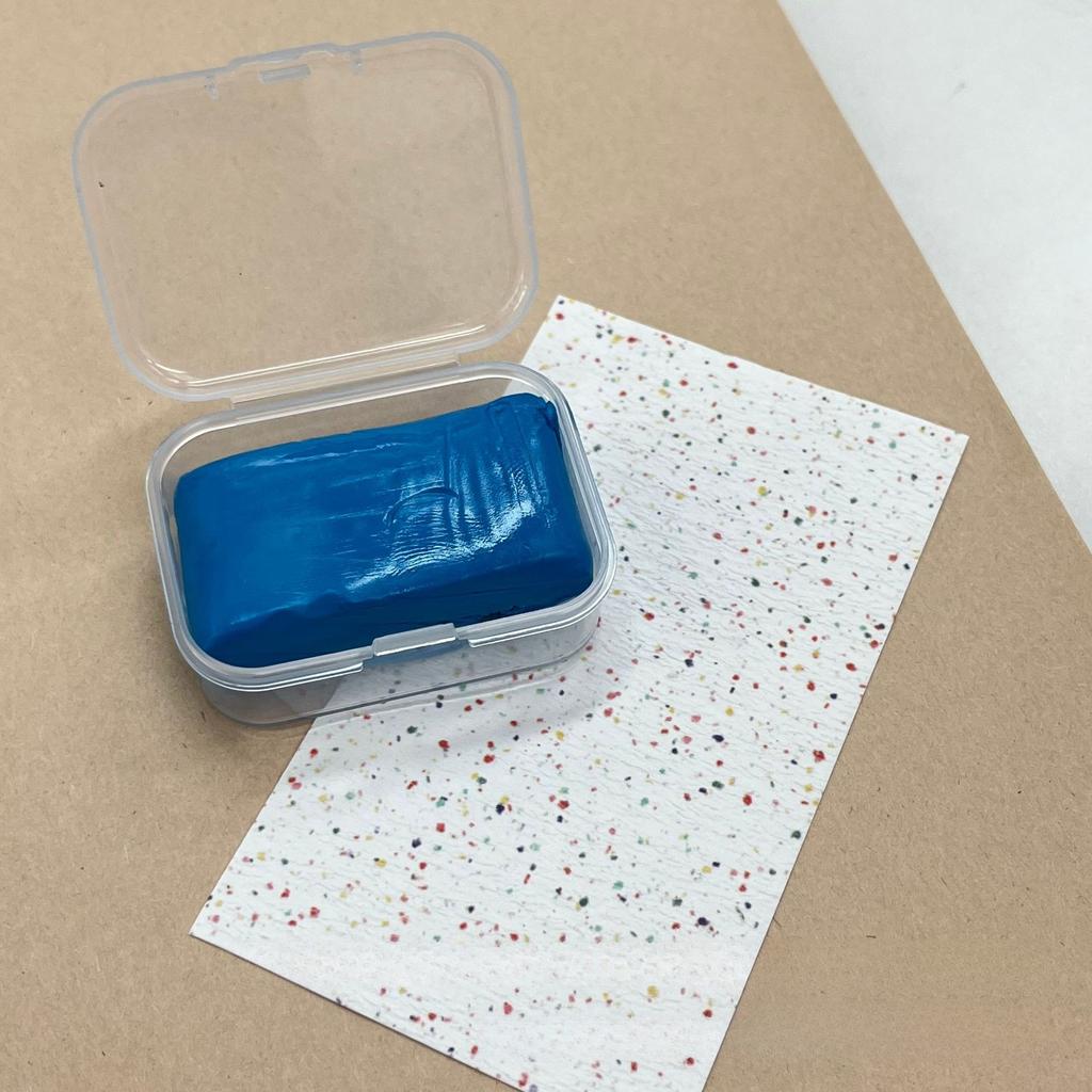 1pc Russian-style Cuticle Cleaning Clay with Quick Nail Polishing Head