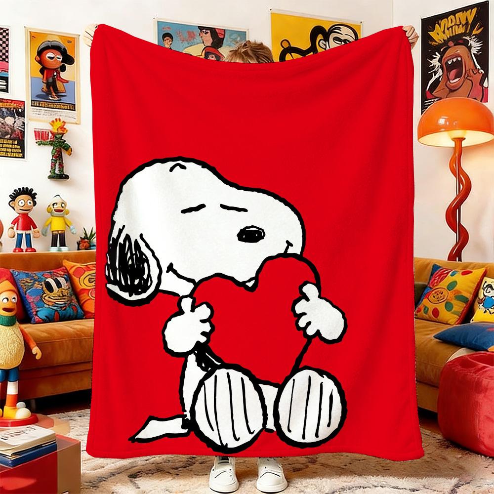 Fluffy Soft Blankets and Throws S-Snoopyes Double Blanket Camping Summer Comforter Anime Bedspread on the Bed Home Decoration &