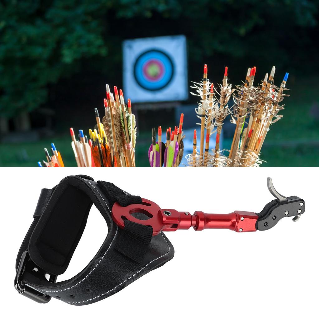 Archery Compound Bow Release Aid Trigger Bow   Wrist Wristband Spreader Composite Pulley Bow Archery Accessories