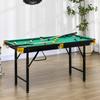 Table de billard, pliable, réglable en hauteur, incl. Triangle/2 Queues/16 Billes, Vert