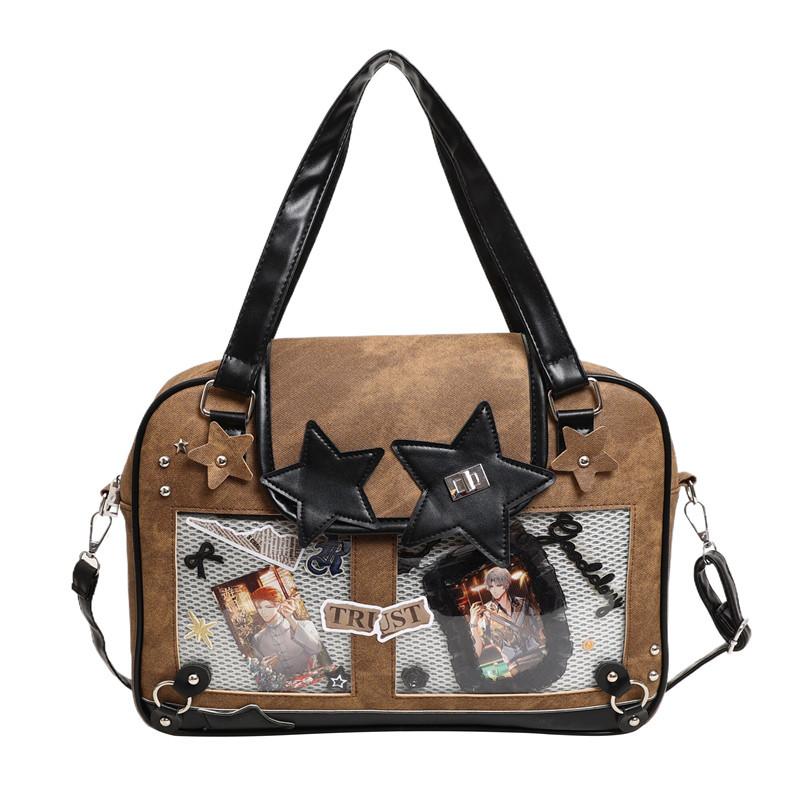 

New Japanese two-dimensional pain bag transparent baby bag daily versatile shoulder crossbody portable female student backpack