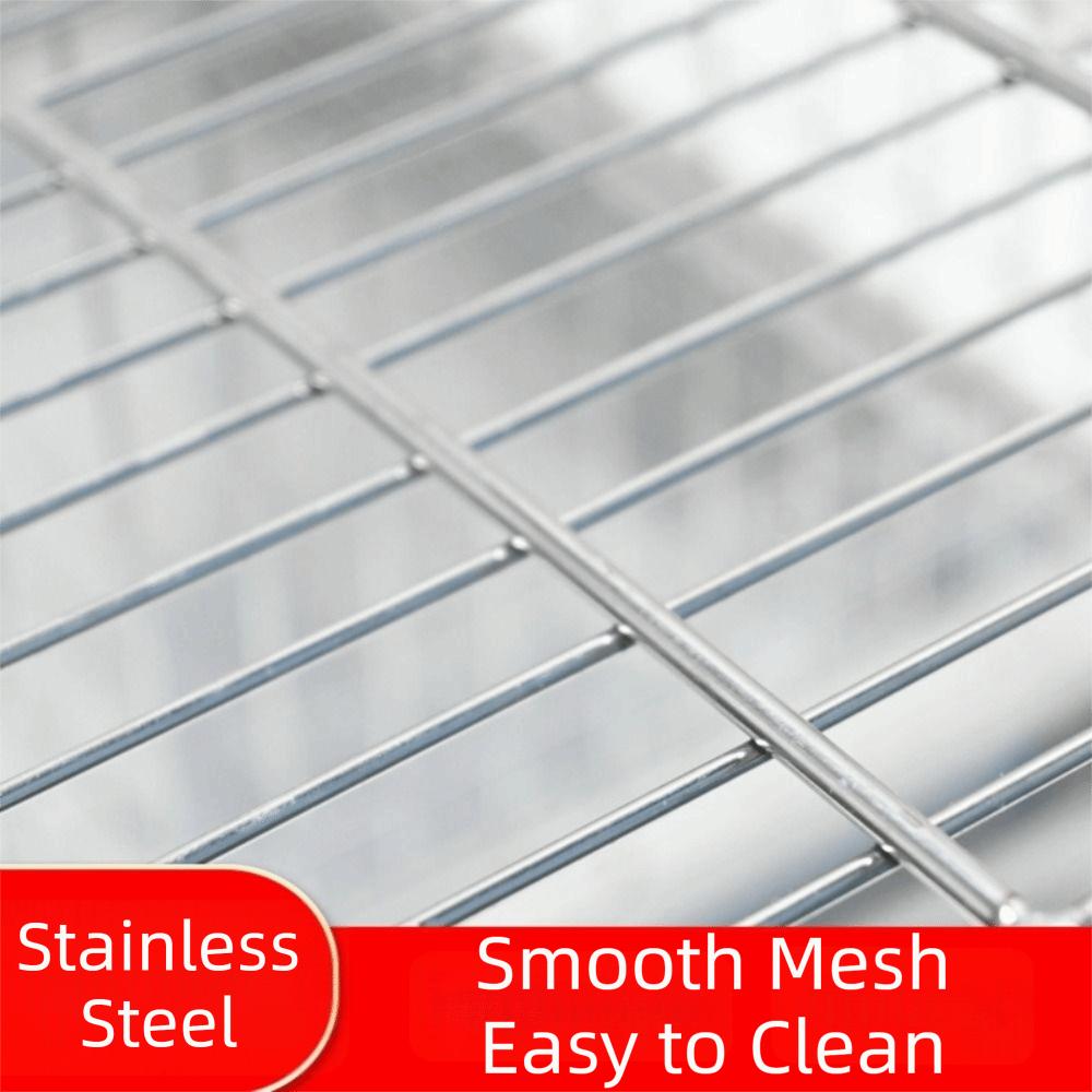 Moisture Proof Metal Grid Perch Stand Stainless Steel Bird Cage Activity Platform  Finches