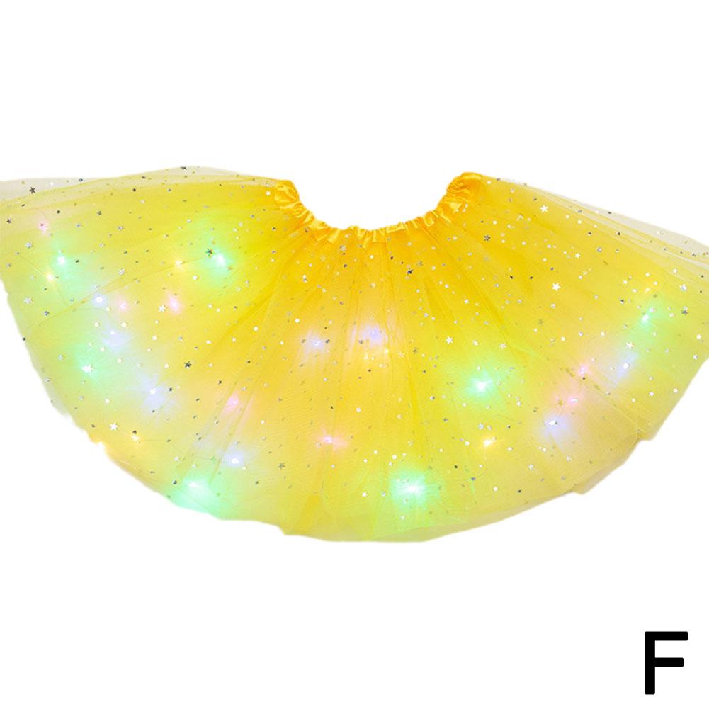 LED svítící světlo Děti Dívky Princezna Tutu Sukně Dětské Oblečení Svatba Párty Tanec Minisukně Kostým Cosplay LED Oblečení