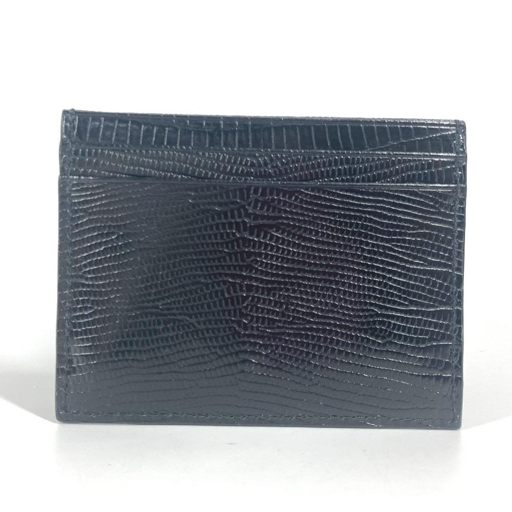 Christian Louboutin 3225316 M KIOS logo Pass Case Card Case Leather Black Unused