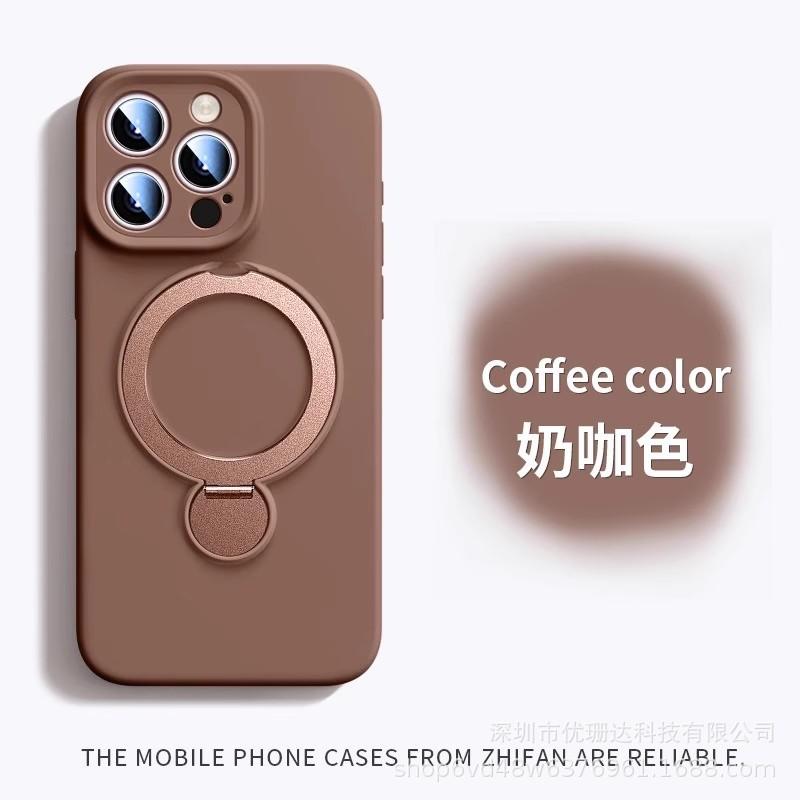 Rotary bracket for iPhone11PROMAX liquid silicone mobile phone case with lanyard Apple 11 anti-drop sheath