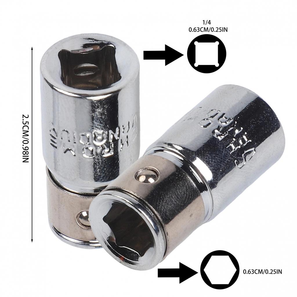 Converter Socket Power Tool Accessories 2pcs Adapter Chamfer Converter