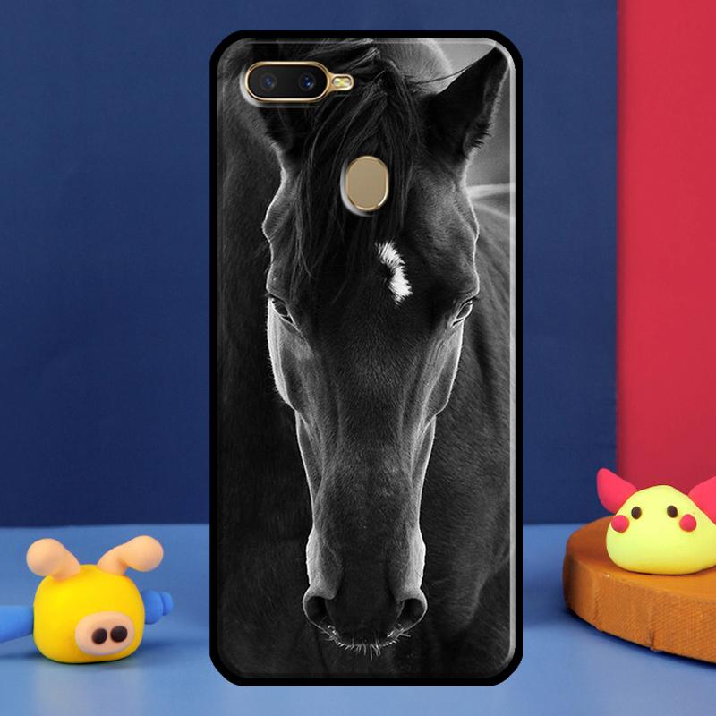 Horse Animal For Oppo A54 A57 S A78 A58 A98 A5 A9 A91 A15 A16 A17 A52 A72 A76 A96 A74 A94 A77 Phone Case