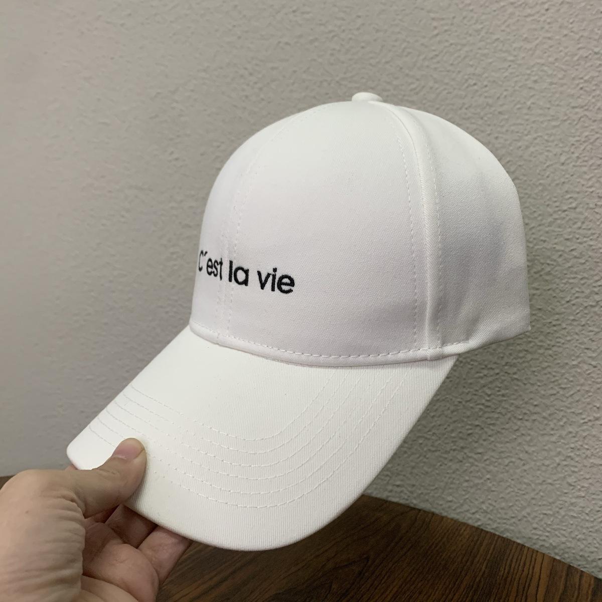 

Hat 2025 spring new hardtop baseball cap thin big head circumference sun hat versatile big brim cap білий