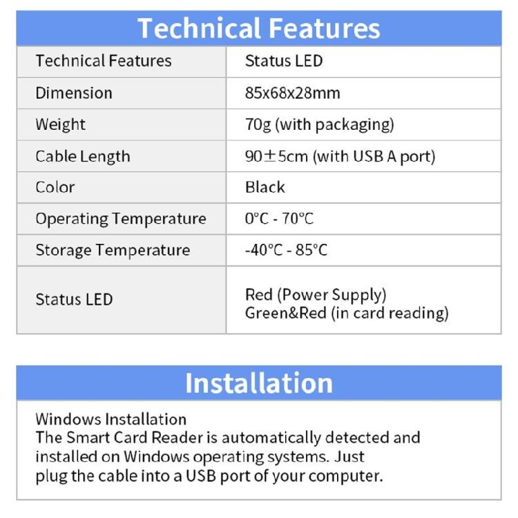 Portable Nonslip Base Card Reader USB Powered Suitable for Seamless Operation with LED Indicator Efficient Data Transfer