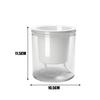 Self Watering Flower Pot Lightweight Transparent Round Resin Planter for Household Bedroom Plants Water Saving Lazy Garden Decor