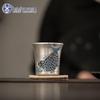 SUSHI CERAMICS Master Zheng Wenqiang Gilt Silver Arowana Kung Fu Teacup