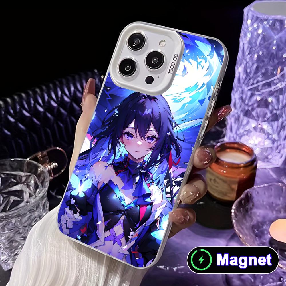 HSR Seele White Translucent MagSafe Mobile Phone Case for iPhone 17 16 15 14 13 12 11 X XR XS Air Pro Max Plus Cover