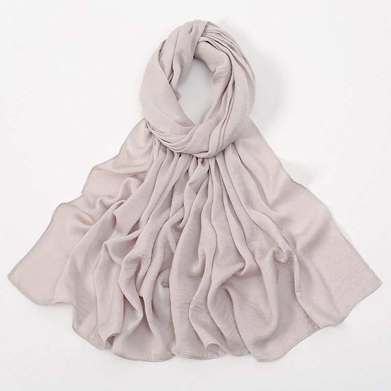 Autumn new solid color hot-selling Malaysia Indonesia velvet long towel popular monochrome versatile ethnic headscarf women
