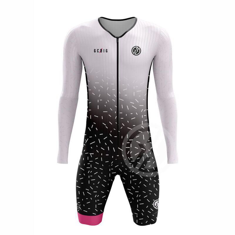 Tuta da Triathlon Uomo Pezzo Unico Abbigliamento Ciclismo Corsa Bici da Strada Transizione Nuoto
