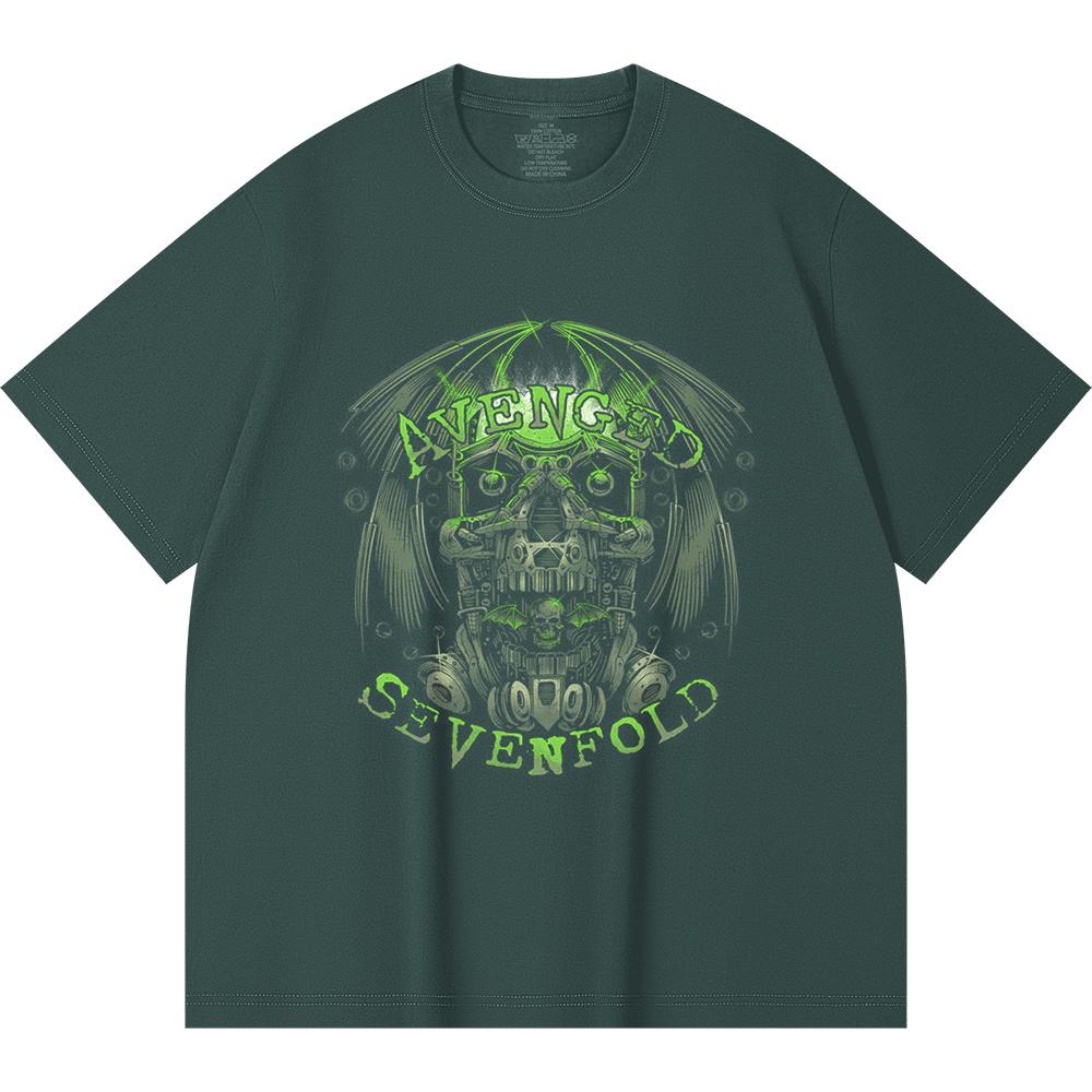 230 Gsm 100% Cotton Heavy Metal T-Shirt  Rock Band Popular Music Print Unisex Heavy Cotton T Shirt