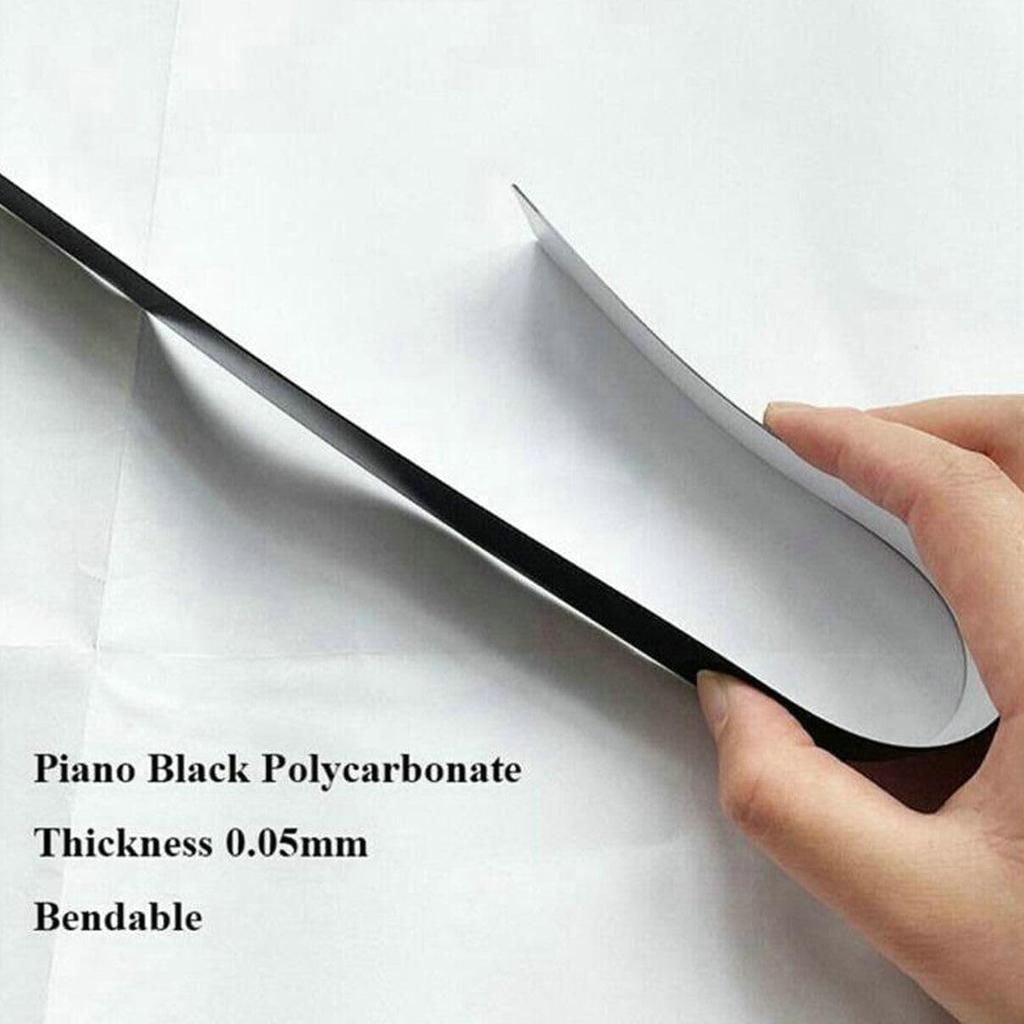 Anti Scratch B Pillar Molding Trim Center Window Outer Pillar Post Panel Covers Stickers Fit for Toyota Highlander 2020 2021 2022 2023 Black PC