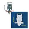 Creative and Stunning Owl Statues Expory Resin Moulds Reusable Silicone Mold Transparent/Blue Resin Mold for Gift Making