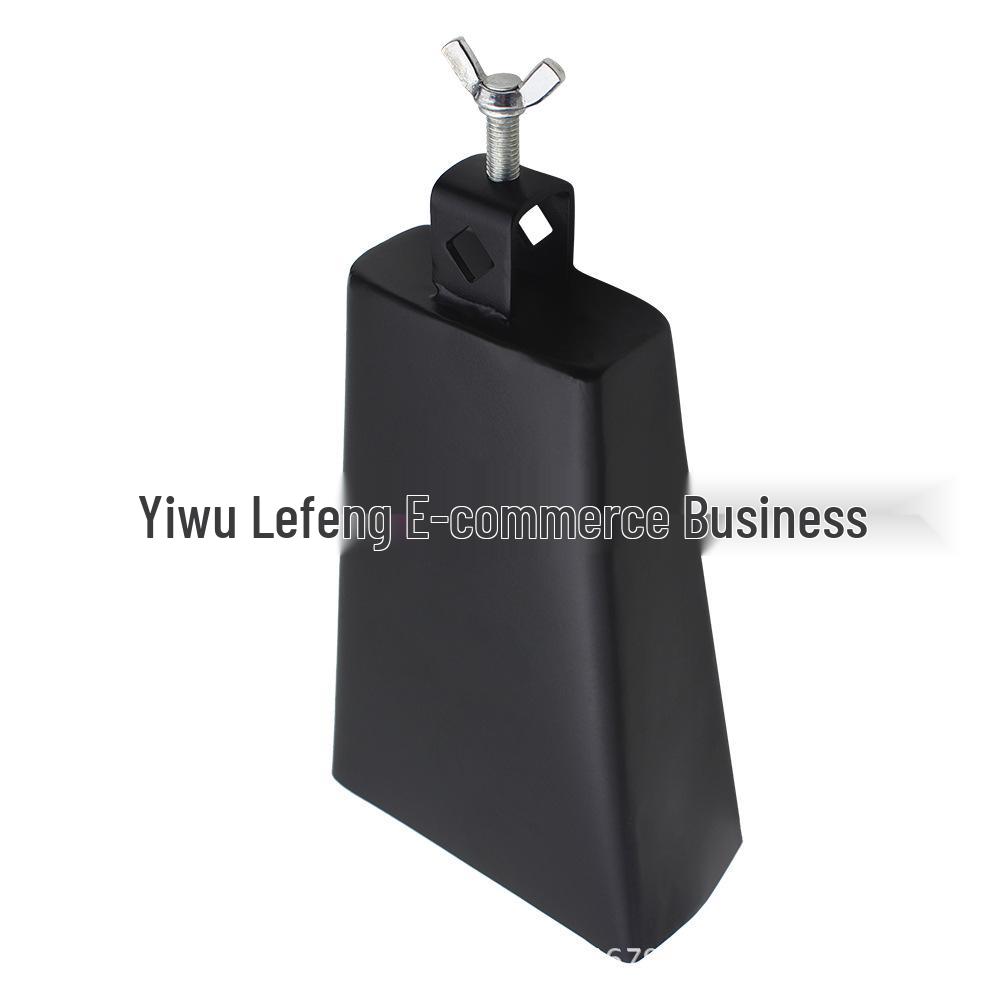 8-inch Black Metal Iron Cowbell Stand - Orff Percussion Drum Accessory