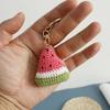 Knitted Weaving Keychain Fruit Series Wool Crochet Pendant Fashion Watermelon Pendant  Bag Charm