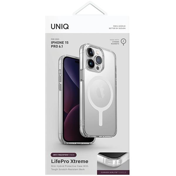 Etui do iPhone 15 Pro UNIQ LifePro Xtreme MagSafe Przezroczysty