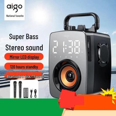 Aigo T115 Deluxe Portable Karaoke Bluetooth Speaker CN Plug (adapter Included)
