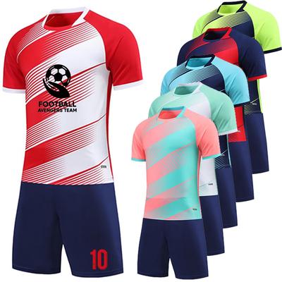 Fotbalové dresy Fotbalový set Muži Dětské Krátký rukáv a šortky Prodyšná rychleschnoucí látka Personalizované jméno Číslo Sponzor