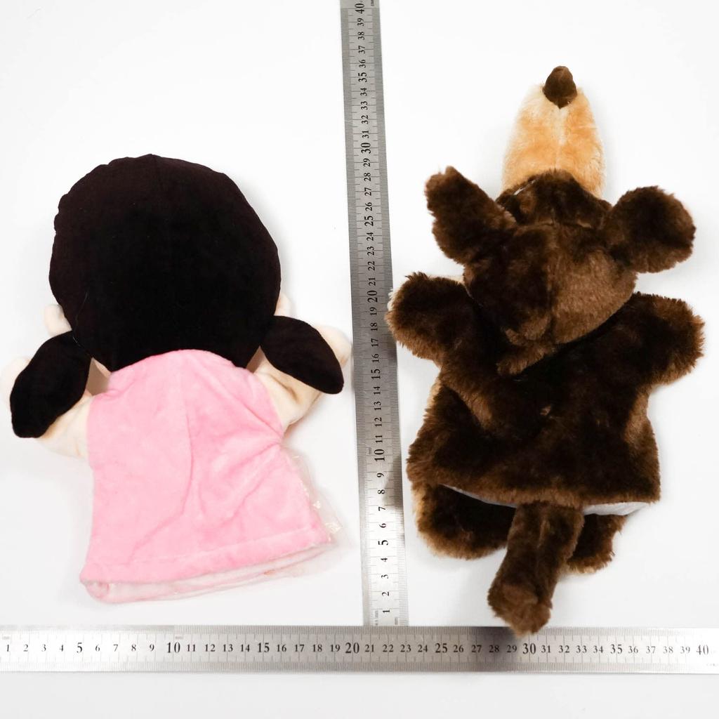 Wolf, Girl, Sheep, Pig Puppets, Fairy Tale Puppet Show, Kamishibai Puppets [First Come, First Served]