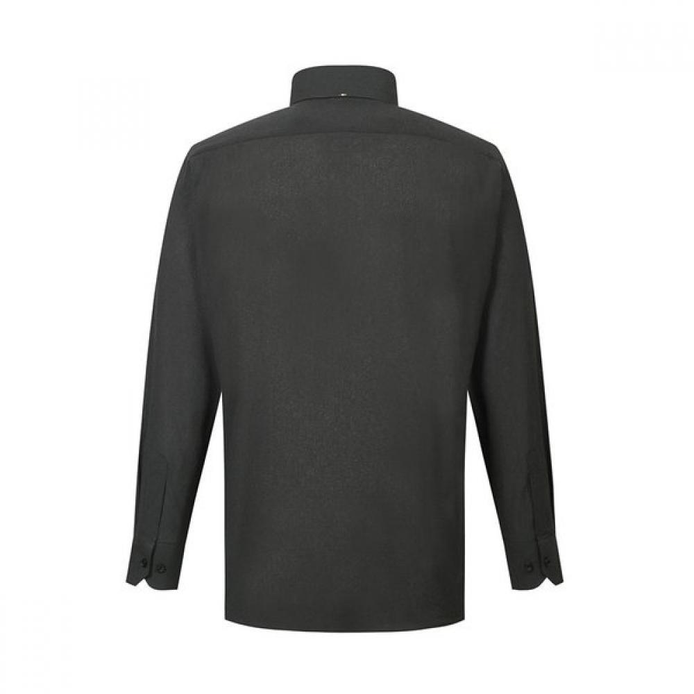 DakS Men S Solid Rib Regular Fit Long Sleeve Shirt dmS1Shdl104kk