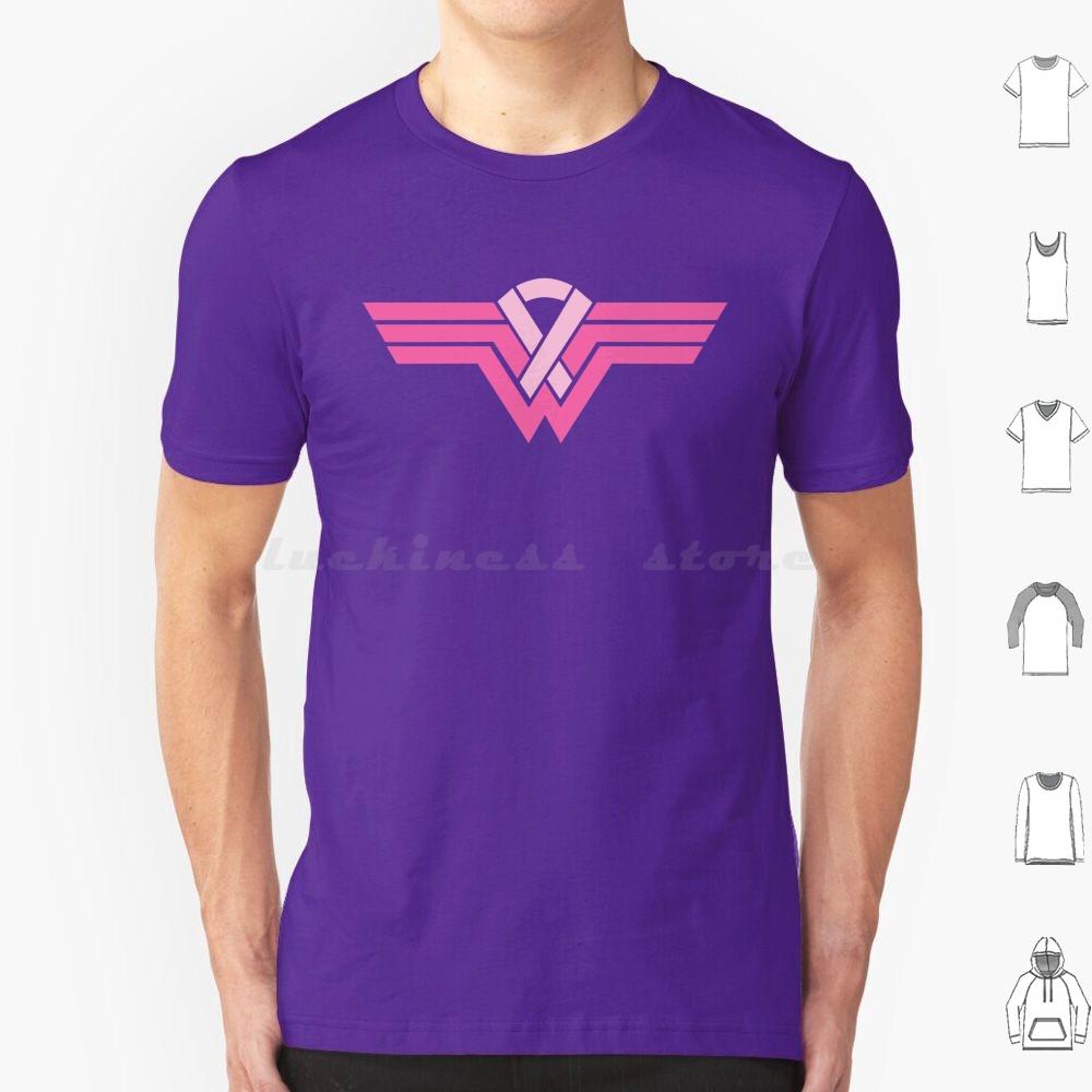 Superhero RibbonBreast Cancer Awareness T Shirt Big Size 100 Cotton Breast Cancer Survivor Breast Cancer Awareness Pink