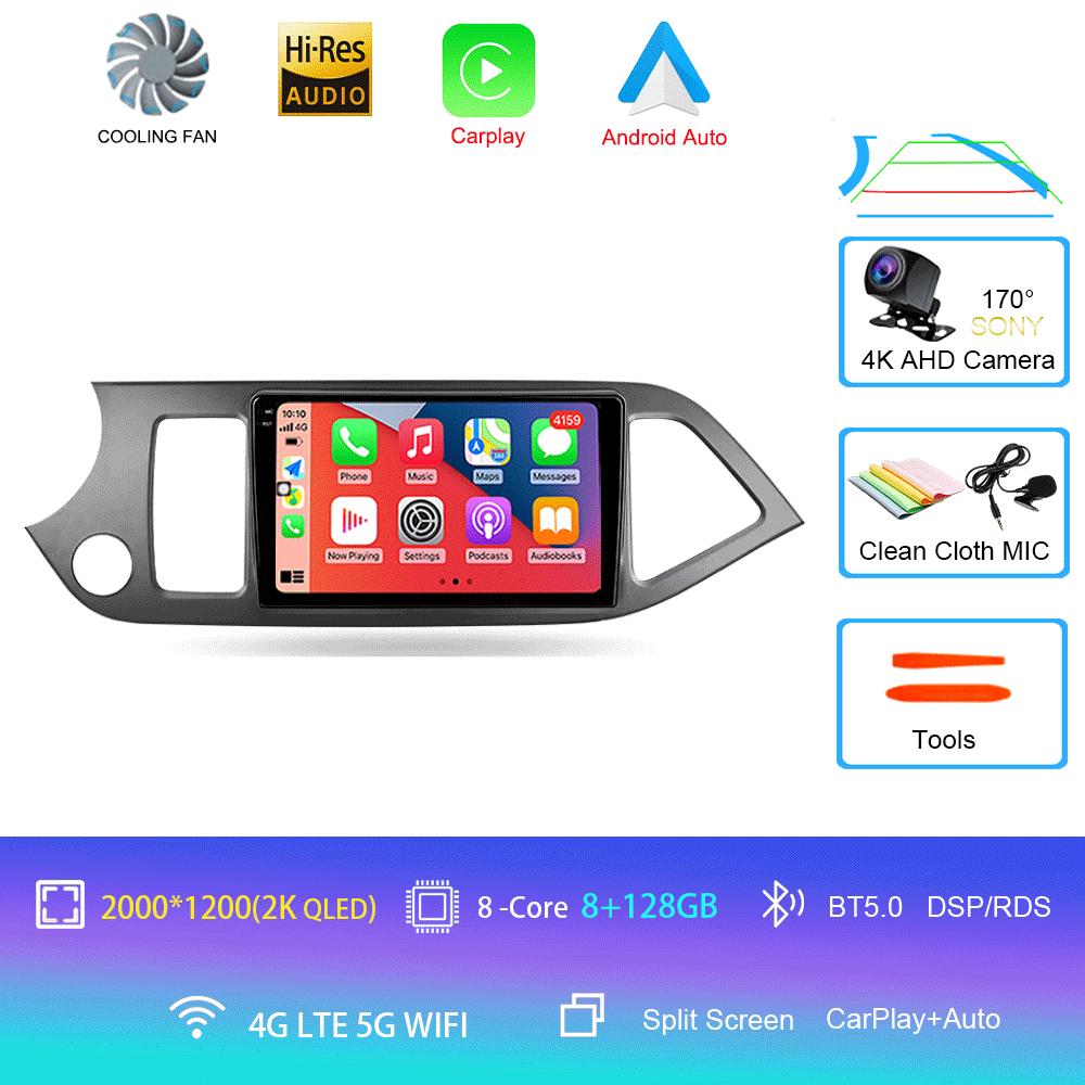 Android 14 Car Radio For Kia Morning 2 Picanto 2011 - 2017 Multimedia Video Player Navigation Stereo GPS No 2din 2 Din Dvd