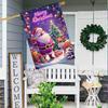 Santa Claus, Christmas Tree & Reindeer Double-Sided Garden Flag , Durable Polyester, Perfect for Outdoor Yard Decor