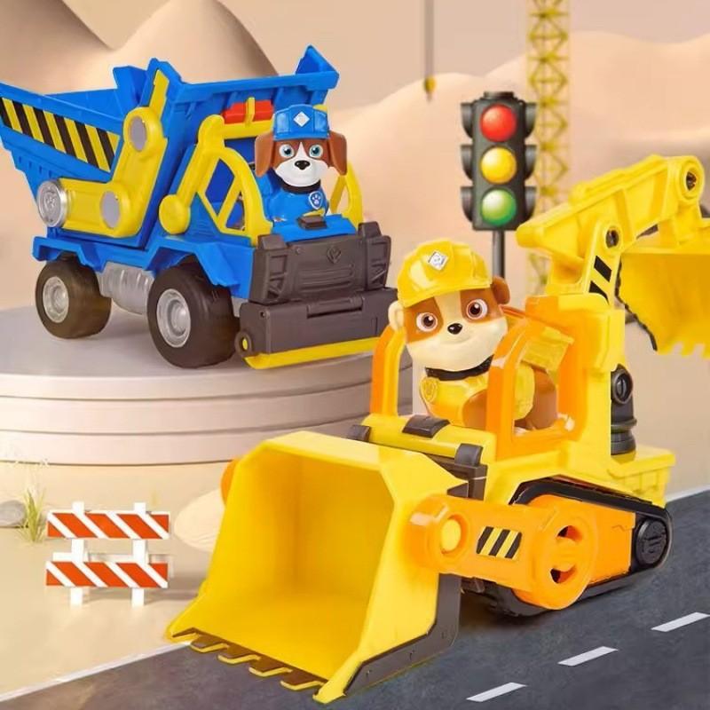 Paw Patrol Rescue Car Set With Plastic Construction Vehicles For Kids Play And Development