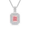 2026 Colored Treasure Ice Flower Cut No Matter Brand Necklace Super Flash High Carbon Diamond Plated Real Gold Pendant