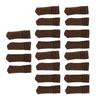 20Pcs Chair Leg Protector Table Furniture Cap Covers Prevent Scratches Noise Free Thickened Knitted Floor Pad Set Brown