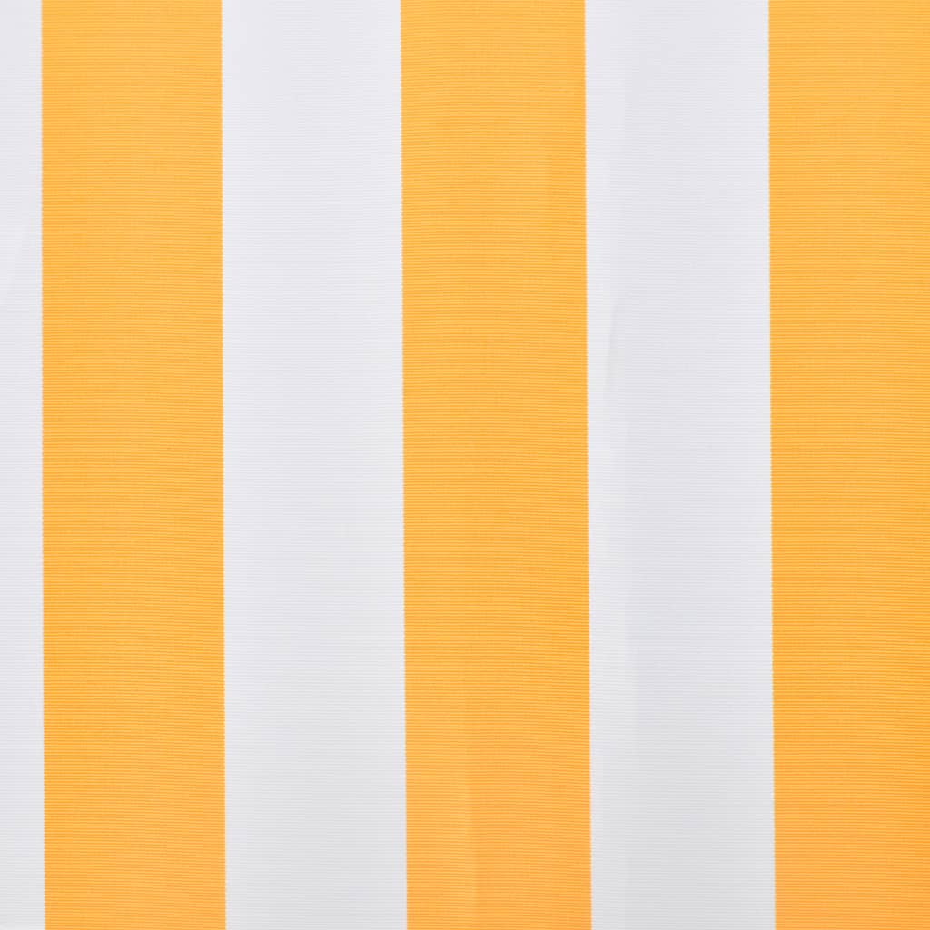Vidaxl Awning, Sunflower Yellow and White, 3x2.5 M (Frameless)