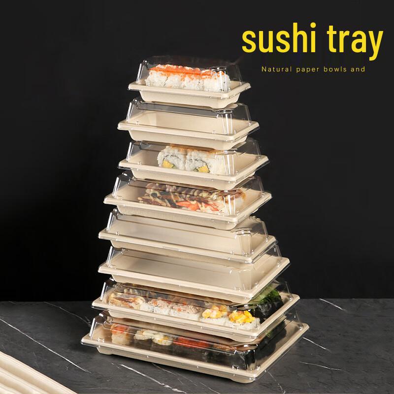 

Disposable Sushi Takeout Boxes with Clear Lids