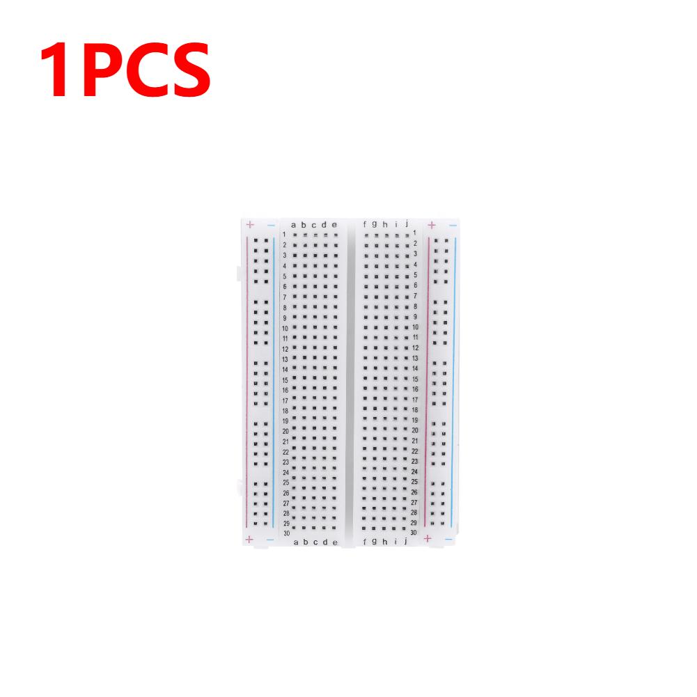 

Макетна плата 400 точок Універсальна безпайкова макетна плата друкованої плати DIY Набір модуля живлення З єднувана міні тестова макетна плата 82*55*10мм