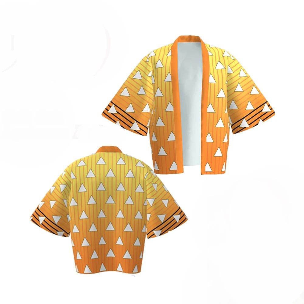 Kochou Shinobu Cosplay Anime Demon Slayer Kimetsu No Yaiba Shinobu Cosplay Costume Haori Kimono Zenitsu Nezuko Cosplay Costumes
