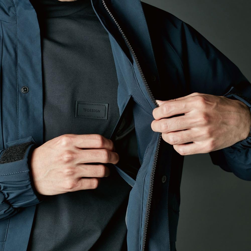 TS DESIGN Fiber Down Jacket for 84736 45 5L Autumn/Winter, Navy,