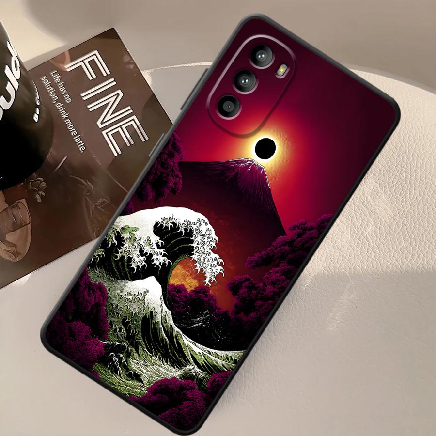 Sonnenuntergang Landschaft Handyhülle für Motorola Moto G22 Edge40 G32 G60s G52 Edge 20 Pro 30 Lite G53 G30 G71 G51 G73 G50