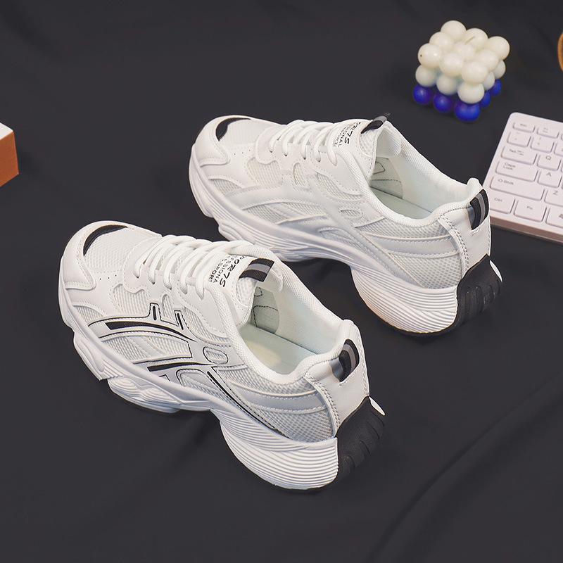 

Женская весенняя мода 2024 года Daddy Shoes: Универсальные, удобные, дышащие, уродливо-милые повседневные кроссовки для походов (Y502). 39 белый