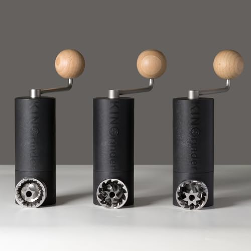 KINGrinder P2 Lightweight Hand Coffee Grinder with Conical Metal Blades for Superior Consistency, Ideal for Drip Coffee, 20g Capacity