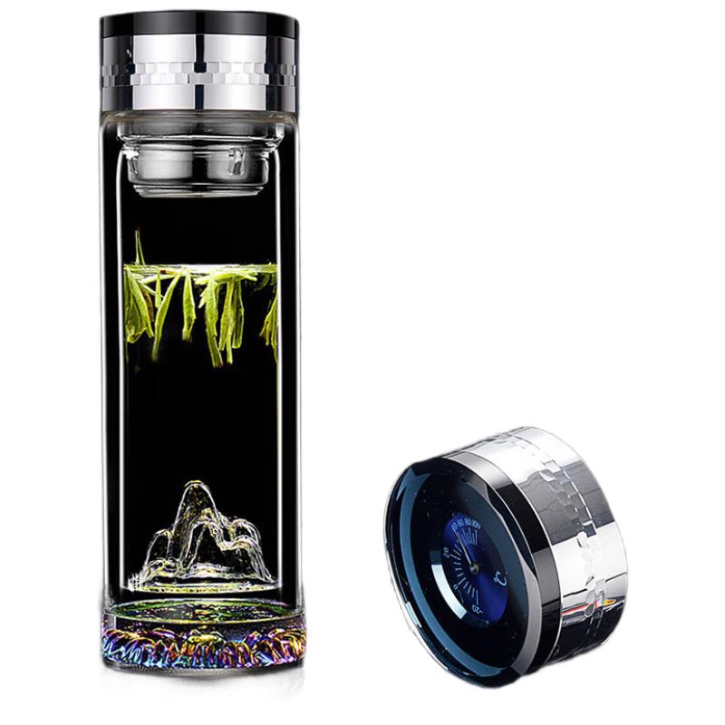 Yishijia Double-Layer Glass Tea Infuser Bottle