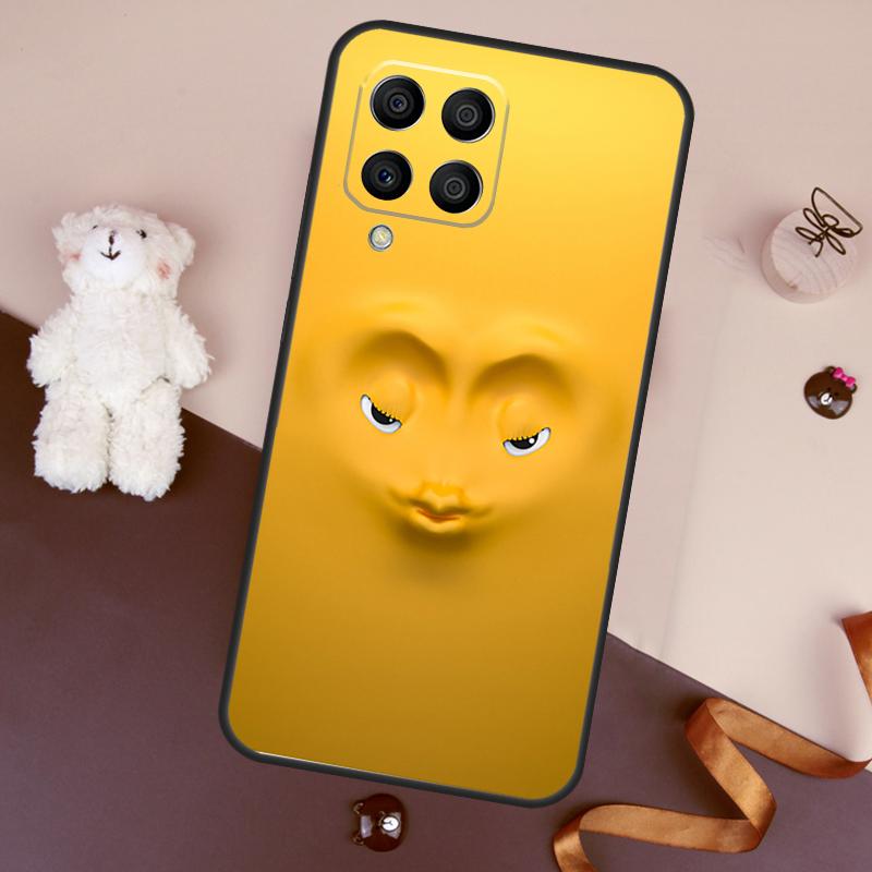 3D Funny Face Cute Case For Samsung Galaxy M32 M52 M14 M54 M13 M33 M53 M56 M36 M16 M31 M11 M12 M35 M55 M15 M06