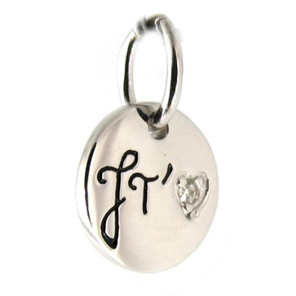 Altesse [L0888] - Silver Pendant 'I Love You'
