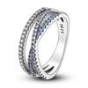 Size 6 -9 Inch Authentic 925 Silver Women Stackable Ring Girl 'S Luxury Wedding Finger Rings