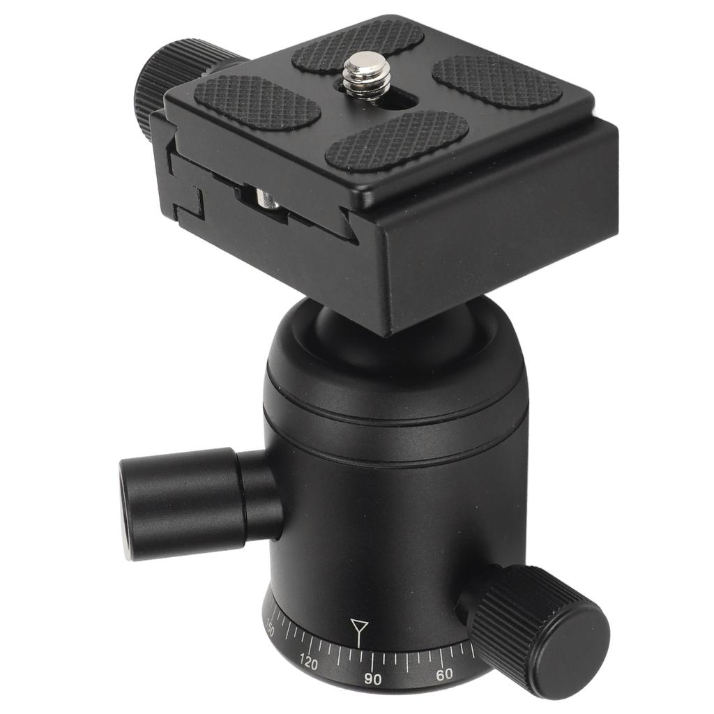 Panoramic Ball Head 360 Degree Rotating 38in Thread Metal Tripod Head with 14in Quick Release