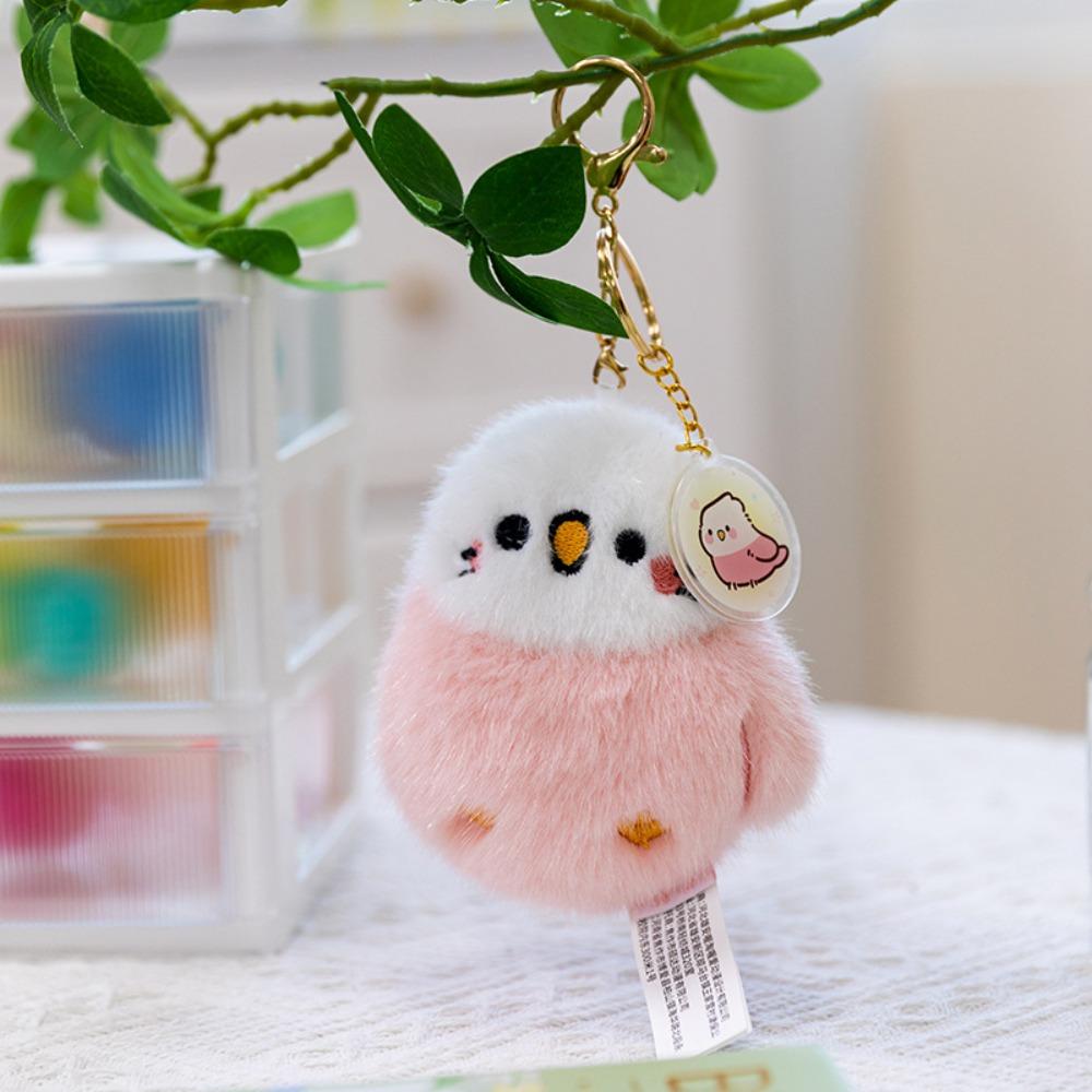 Bag Charm Bird Pendant Sound-Making Parrot Stuffed Toy Birthday Gift Chirping Plush Toy Handbags