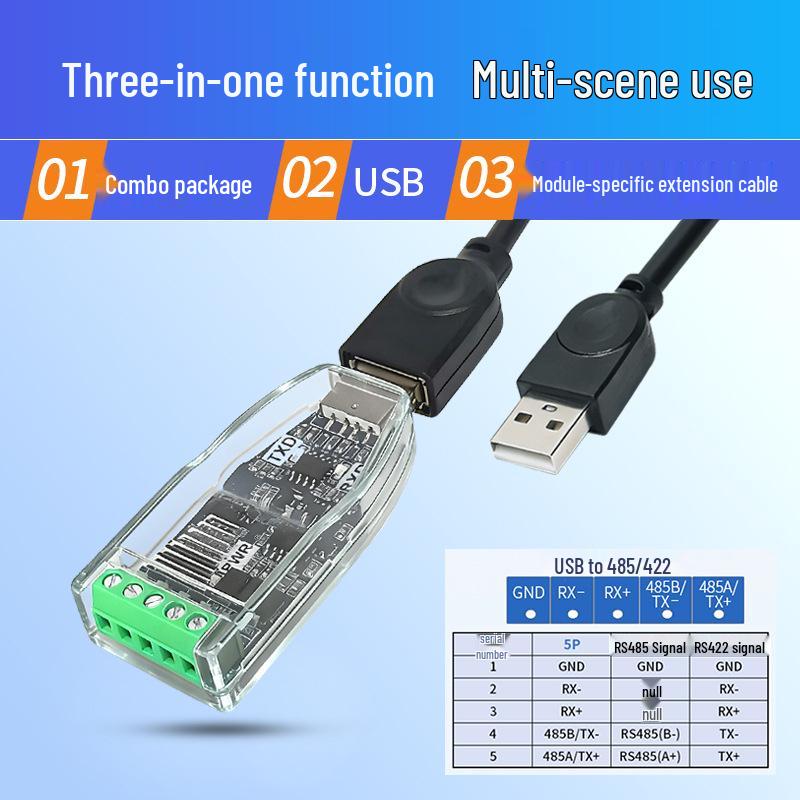 USB zu 485/232/422 Konvertermodul: Serieller Port-Debugger in Industriequalität für Laptops
