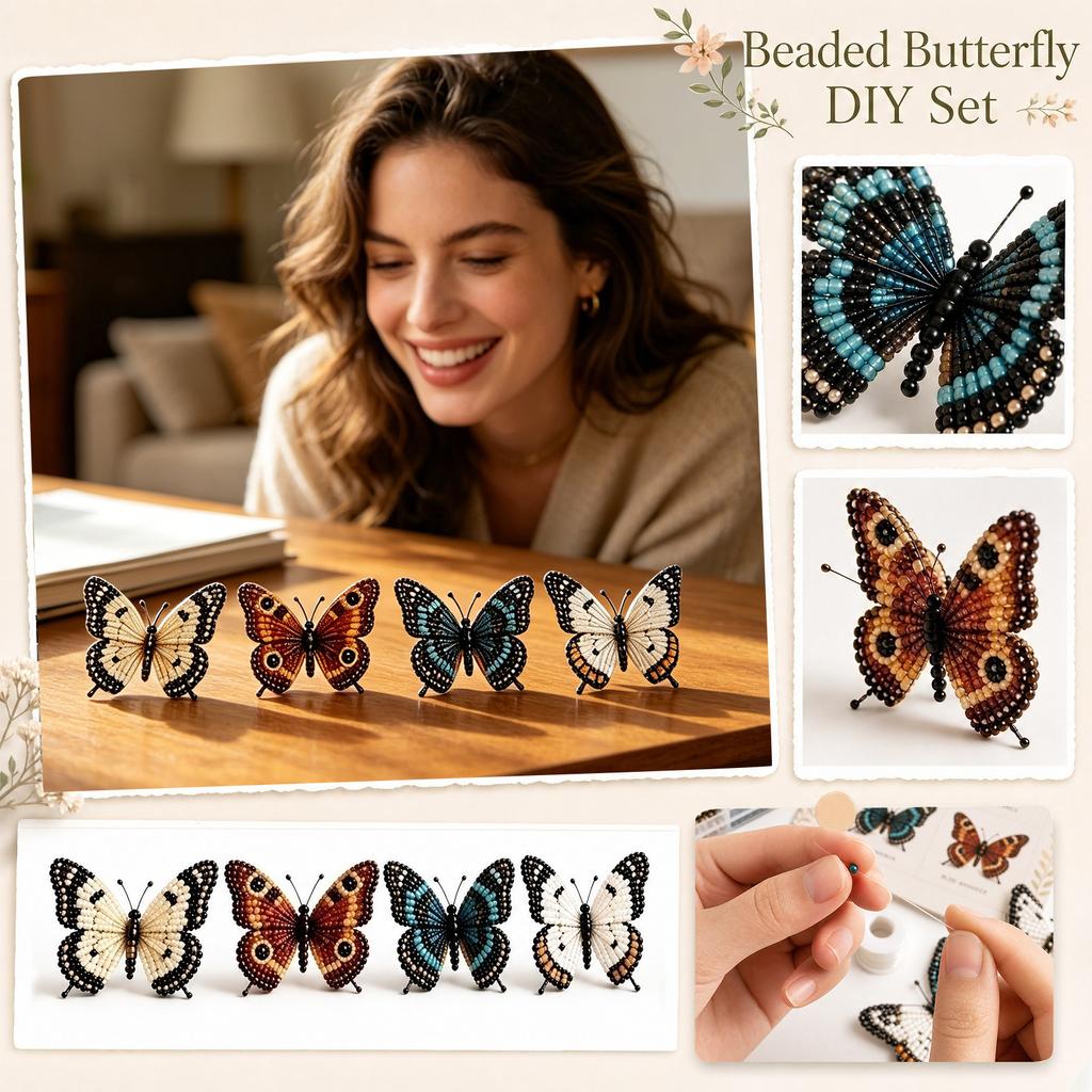 DIY Bead Kit for Jewelry Making - Supplies for Bracelets, Necklaces and Keychains